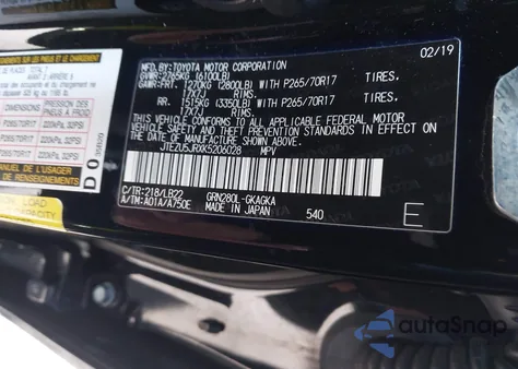 2019 Toyota 4Runner Sr5 from USA, damaged, VIN JTEZU5JRXK5206028